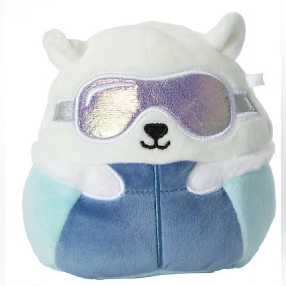 Squishmallows Brook the Polar Bear Wearing Ski Goggles 5" Stuffed Plush